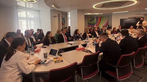 Ambasadoarea SUA și George Simion, prezenți la dezbaterea asociației AmCham Romania / Ce spunea candidatul extremist și pro-rus la președinție despre Kathleen Kavalec: Ambasadorul globalist a fost lăsat să facă ce vrea, cum s-a întâmplat în primul mandat al președintelui Trump