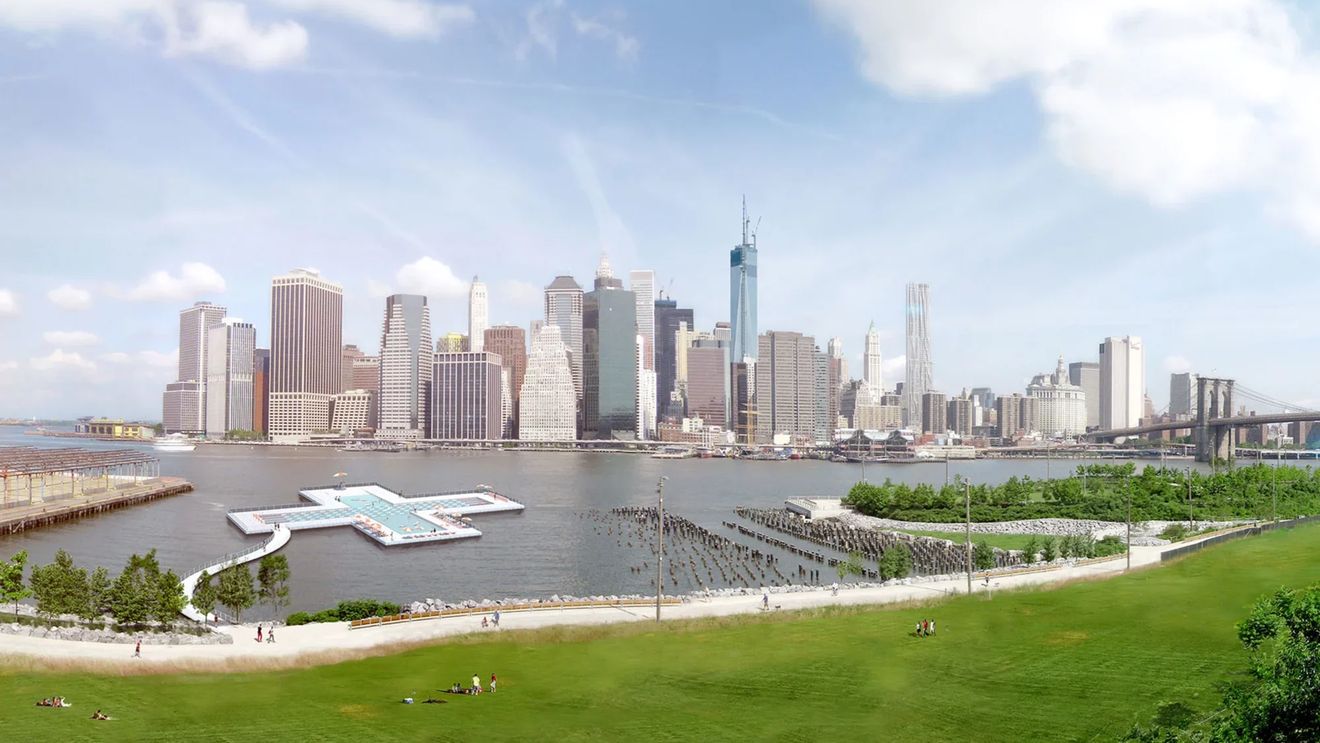 Locuitorii din New York sunt cu un pas mai aproape de a obține mult-așteptata piscină plutitoare în East River