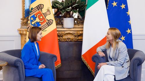 FOTO Maia Sandu, întâlnire la Roma cu Giorgia Meloni: Relațiile dintre Republica Moldova și Italia sunt astăzi mai bune ca niciodată