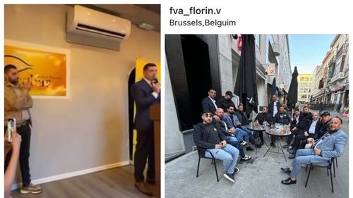 EXCLUSIV Candidatul AUR la prezidențiale, George Simion, s-a întâlnit cu românii din Belgia în viitorul restaurant Pescobar din Bruxelles, o afacere a ”Regelui Dinastiei Paliți”, un aliat al Clanului Văncică