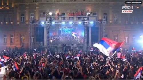 VIDEO Novak Djokovic şi medaliaţii Serbiei la Jocurile Olimpice, primire triumfală la Belgrad