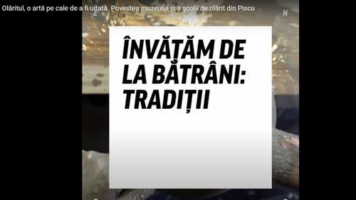 VIDEO Experiențe de artă pentru tineri: Muzeul-Atelier Școala de la Piscu. Tradiții din bătrâni salvate de la dispariție