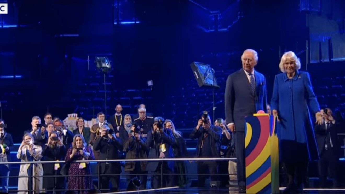 Regele Charles al III-lea a prezentat scena oficială pe care se va desfăşura concursul Eurovision 2023