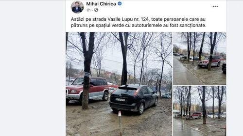 Primarul Iașului, Mihai Chirica, anunță sancțiuni pentru pătrunderea pe spațiul verde. Locul respectiv este însă o groapă cu noroi