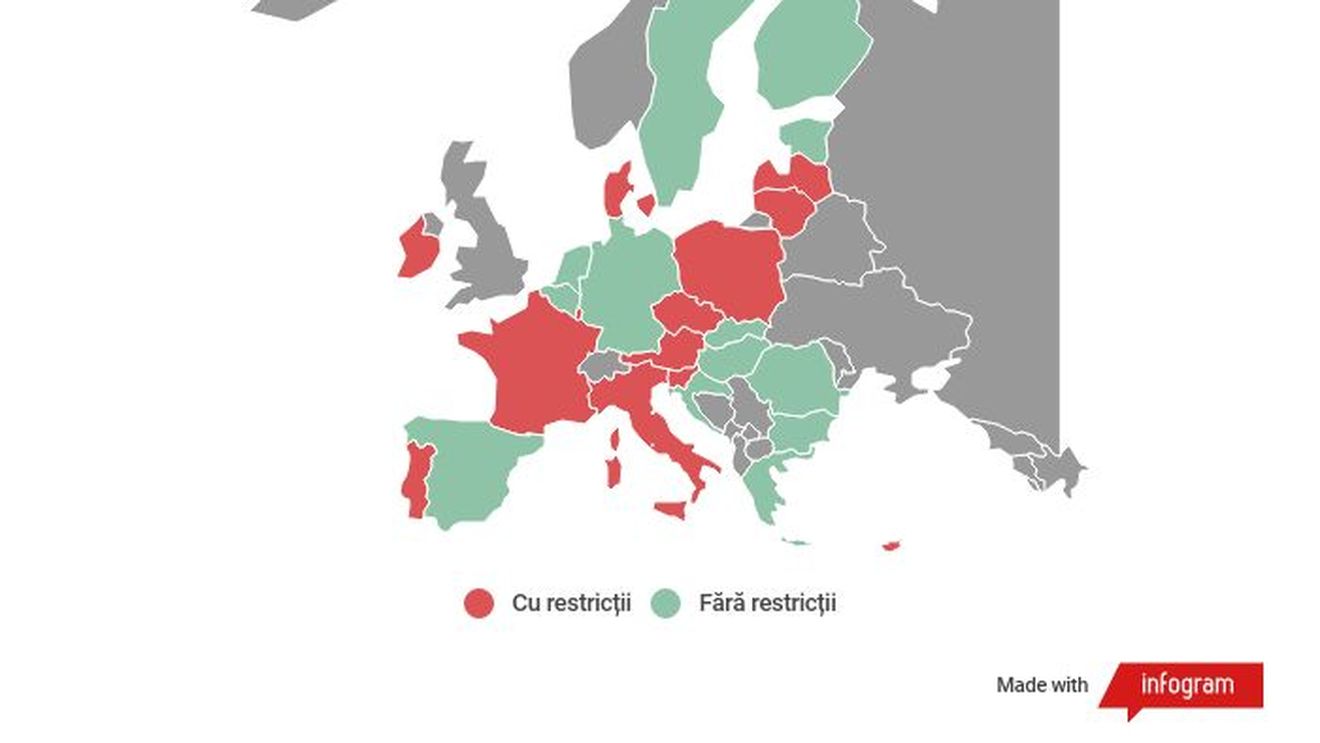 HARTA celor 13 țări UE care au impus restricții pentru persoanele nevaccinate împotriva COVID-19 / Vezi ce libertate de mișcare ai în jumătate din Europa dacă n-ai făcut vaccinul