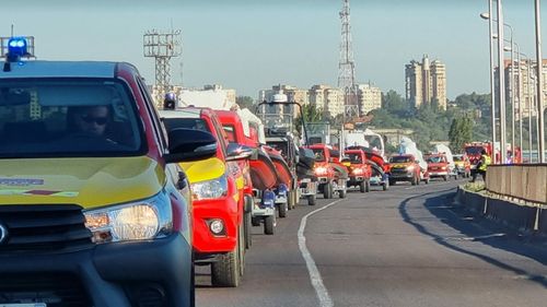 Convoiul cu cel mai mare ajutor umanitar donat Kievului de Franța a plecat spre Suceava