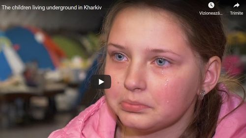 Războiul din Ucraina: Copiii care trăiesc, învață și cresc în metroul din Harkov (reportaj Sky News)