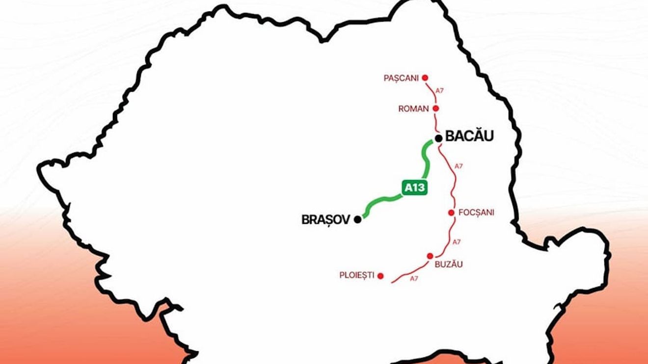 A fost depusă cererea de finanţare pentru studiul de fezabilitate al Autostrăzii Braşov – Bacău / Contractul e estimat la 97 de milioane de lei. UE ar urma să plătească 32 de milioane de lei