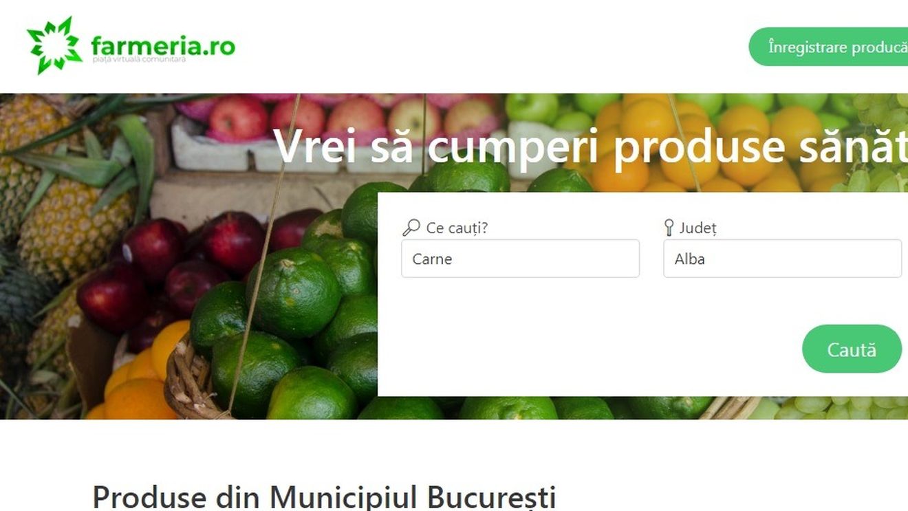 Trei tineri antreprenori au lansat Farmeria.ro, o platformă comercială online destinată producătorilor locali de alimente naturale