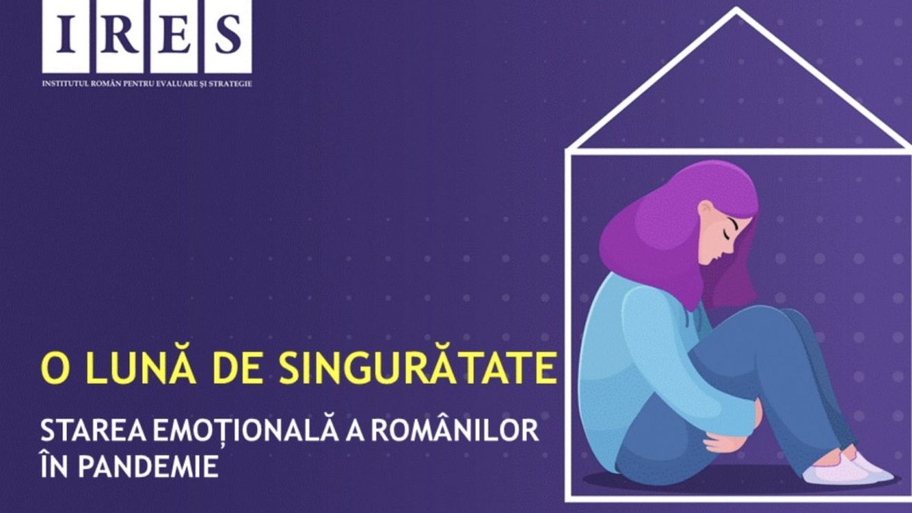 SONDAJ IRES ”O lună de singurătate”: 14% dintre români au locuit singuri în prima lună de izolare / Lipsa celor dragi a fost cel mai acut sentiment resimțit în această perioadă / Vârstnicii de peste 65 de ani sunt cei mai vulnerabili