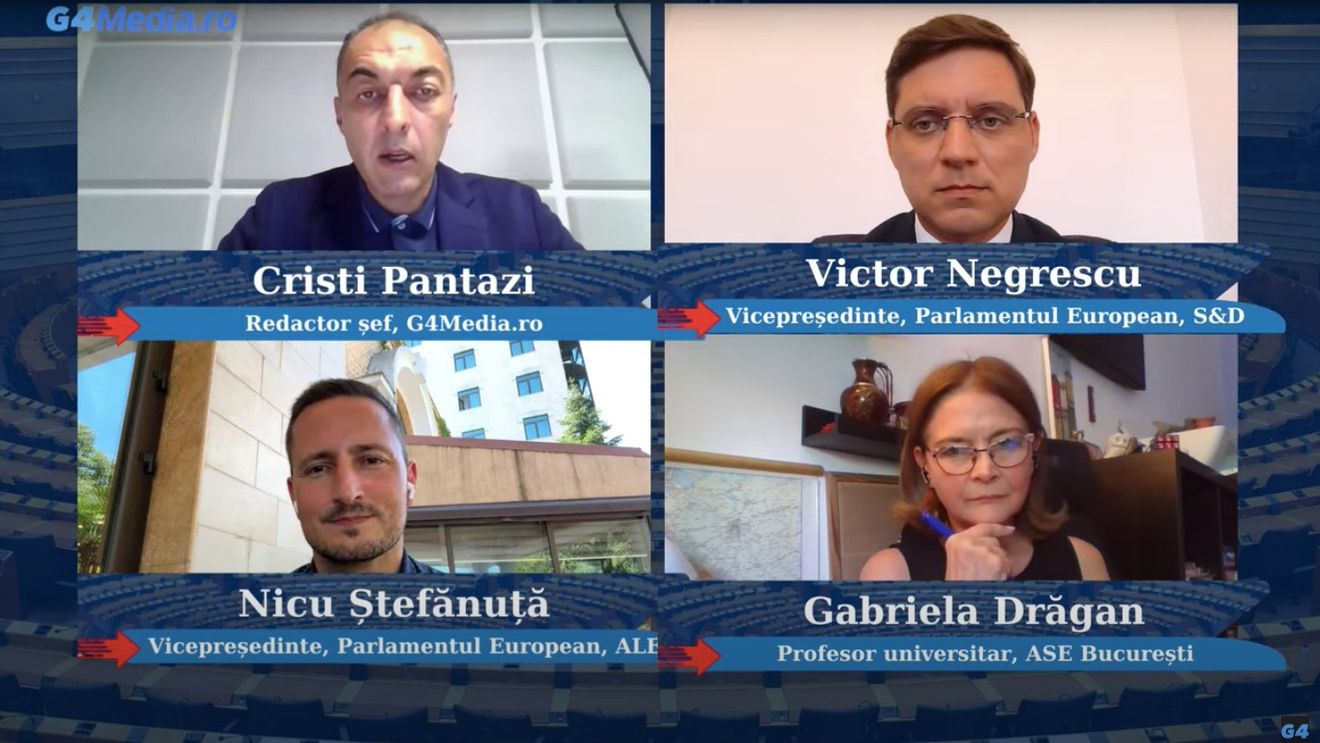 Vicepreședinții români ai Parlamentului European, în direct la G4Media: ”Am luat peste 400 de voturi, cam cât a luat președinta UE” / ”Trebuie să ne asigurăm că Europa domină această tranziție verde. Dacă ne punem toți panouri fabricate în China nu am făcut nimic„