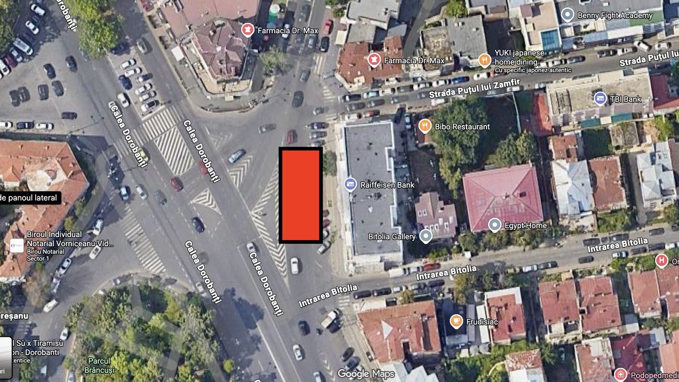 VIDEO O alveolă pietonală cu vegetație apare pe una dintre cele mai aglomerate rute din București. Primăria Capitalei construiește zona verde pe Calea Dorobanți, aproape de intersecția cu Str. Radu Beller