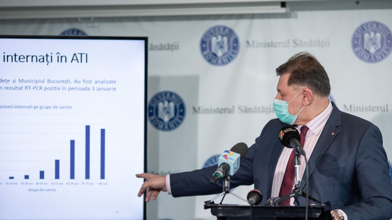 Alexandru Rafila, despre COVID-19: Ne găsim, la fel ca şi multe alte ţări din Uniunea Europeană, pe un trend crescător/ Deocamdată nu observăm modificări la nivelul numărului de persoane spitalizate