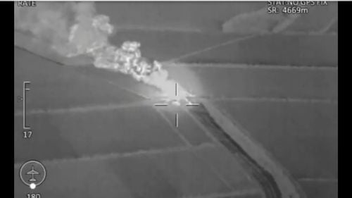 Serviciile ucrainene susţin că au distrus un tren rusesc cu 40 de vagoane care transportau combustibil