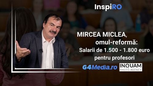 Mircea Miclea: Profesorii trebuie să aibă 1.500 euro salariu net / Avem o criză de sănătate mintală