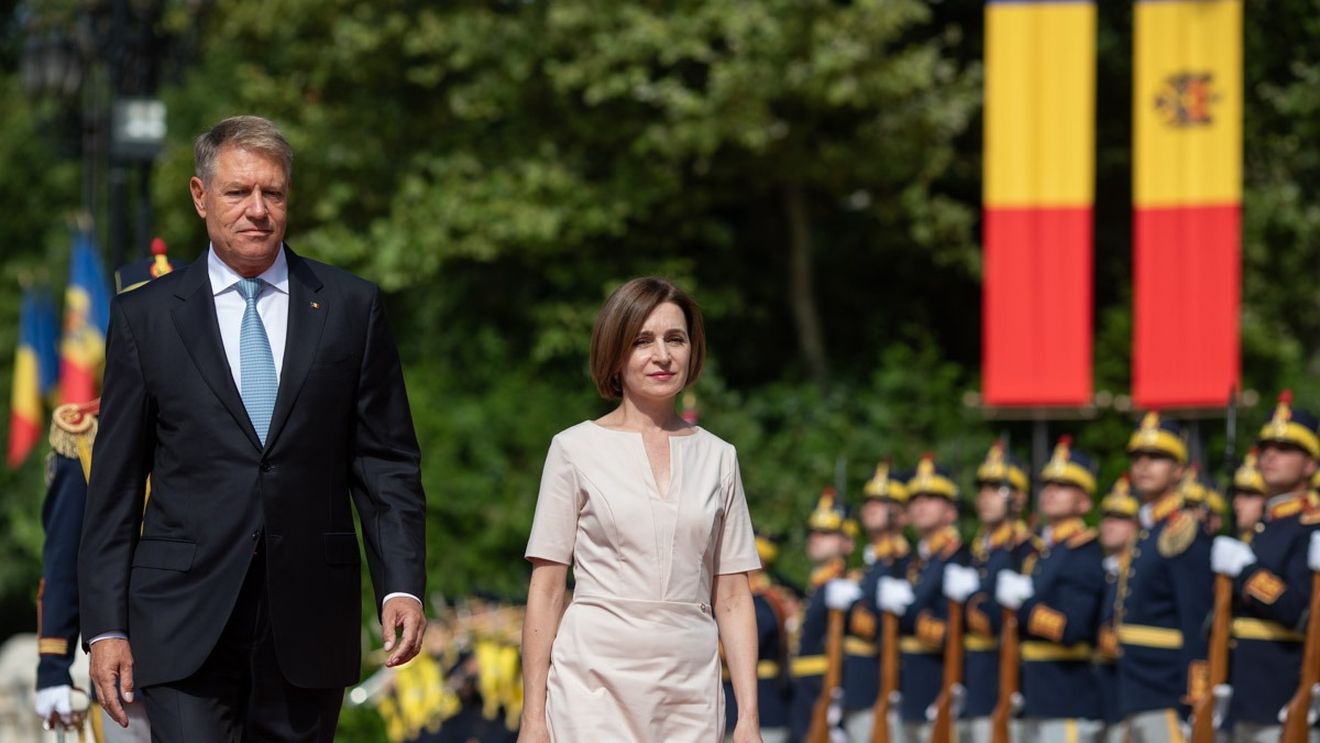 VIDEO Maia Sandu, primită la Cotroceni de către Klaus Iohannis