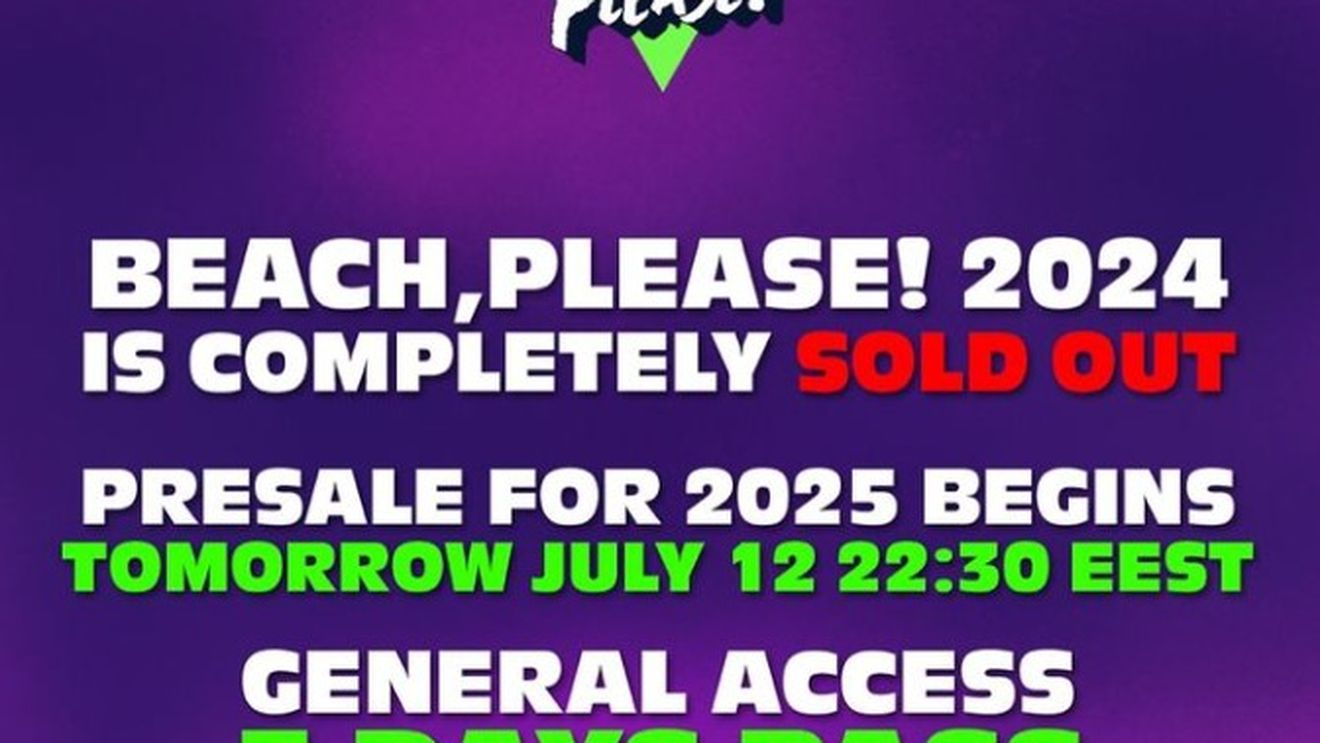 S-au epuizat toate biletele pentru ediția curentă a festivalului "Beach, Please!"/ Se pun în vânzare bilete pentru 2025