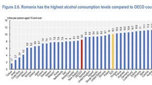 România este pe primul loc la consumul de alcool, față de țările OCDE – Raport / Experții internaționali recomandă limitarea și controlul marketingului alcoolului orientat către copii și adolescenți