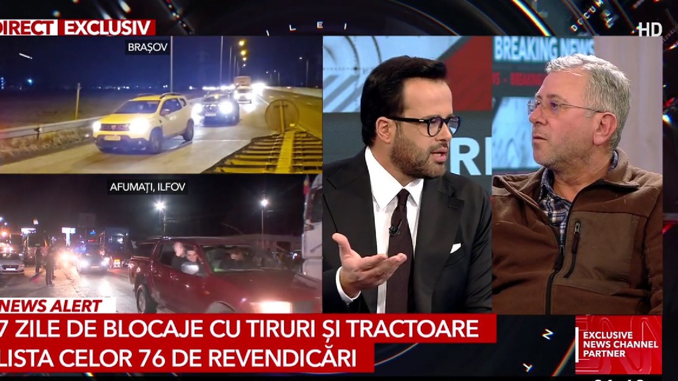Unul dintre liderii protestatarilor a plecat din emisiunea lui Mihai Gâdea de la Antena 3 după ce au rulat imagini cu participarea fermierului la iUmor: ”Mă puneți în mașina de carne a televiziunii dumneavoastră”