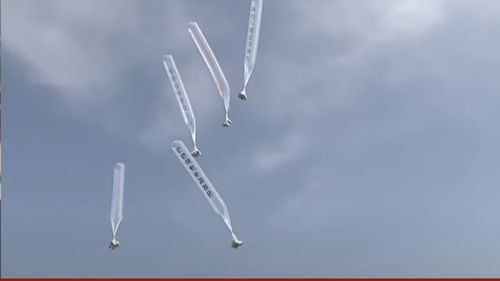 Un balon nord-coreean cu deşeuri a atins palatul președintelui din Seul. Balonul conținea și pliante de ridiculizare a cuplului prezidențial