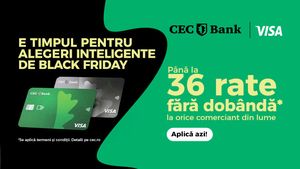 E timpul să descoperi cardurile de credit cu până la 36 de rate fără dobândă oriunde în lume! La CEC Bank, poți obține până la 100.000 de lei pentru alegerile tale inteligente, în funcție de cardul ales.(P)