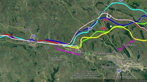 Autostrada A8: Variantele de traseu în zona Iași - Pașcani. Cum va fi conectată autostrada cu municipiul Iași