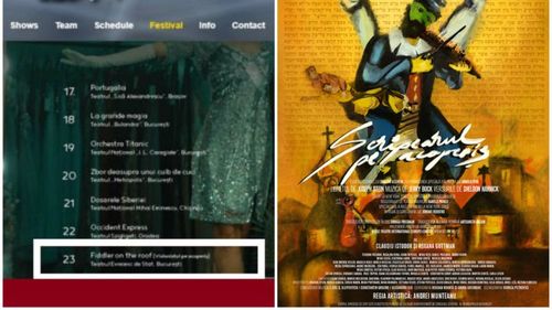 Organizatorii unui festival de teatru finanțat de Primăria Brașov au schimbat numele spectacolului ”Scripcarul pe acoperiș” în ”Violonistul pe acoperiș”. Primarul George Scripcaru crede că situația e ”amuzantă”