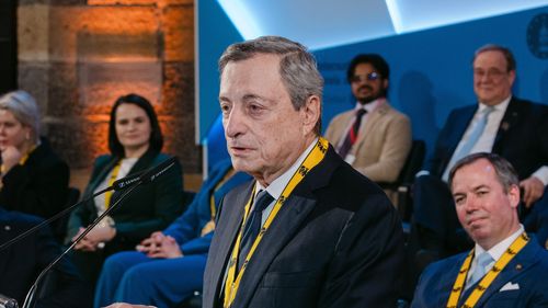 Draghi: "Pentru prima dată de când existăm, suntem cu adevărat singuri, împreună/ Europa trebuie să se trezească"