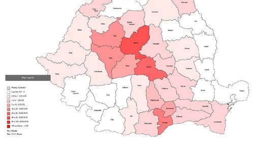 Health Ministry declares measles epidemic nationwide / Nearly 2,000 cases registered in 29 counties, about a third of them in Mures county / Map of cases