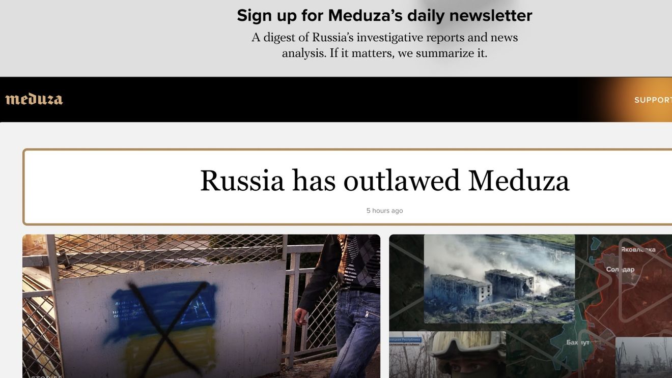 Rușii au interzis site-ul de ştiri Meduza, clasificându-l drept o „organizaţie indezirabilă” / Jurnaliştii de la Meduza pot fi condamnaţi la pedepse cu închisoarea de până la patru ani, iar administratorii până la şase ani