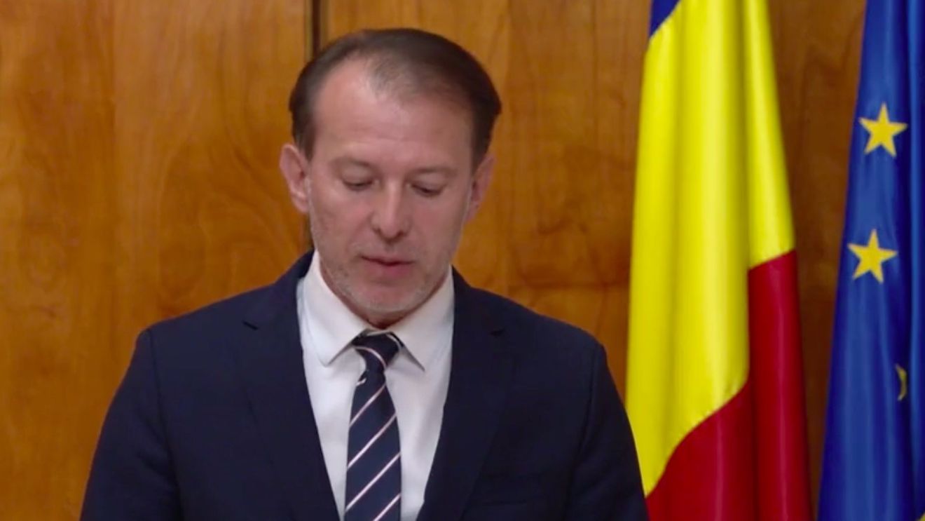 Cîțu a fugit de presă. A ieșit singur cu declarații, din propriul birou. A citit un discurs despre cum a crescut economia țării și a promis că până în 2024 va realiza toate reformele