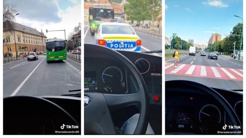 Anchetă la RAT Brașov după ce un șofer de autobuz a pus mai multe clipuri pe Tik Tok în timp ce se afla la volan / ”Zic aşa, după mintea mea, să aveţi grijă cum vă băgaţi, că eu stau pe Tik Tok”