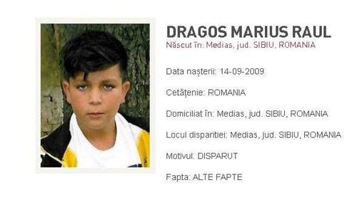 Un băiat de 11 ani din Mediaș a fost dat dispărut de părinți după ce vineri nu s-a mai întors acasă