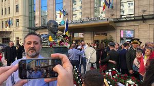 Câțiva zeci de etnici turci au sărbătorit ziua națională a țării lor natale, în centrul Bucureștiului