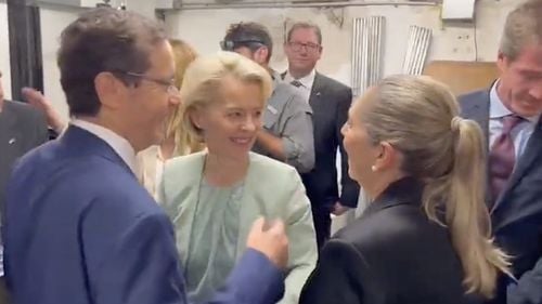 VIDEO Ursula von der Leyen și Roberta Metsola, conduse într-un buncăr, după ce s-au declanșat sirenele de raid aerian la Tel Aviv /  Hamas a continuat vineri să lanseze rachete împotriva Israelului