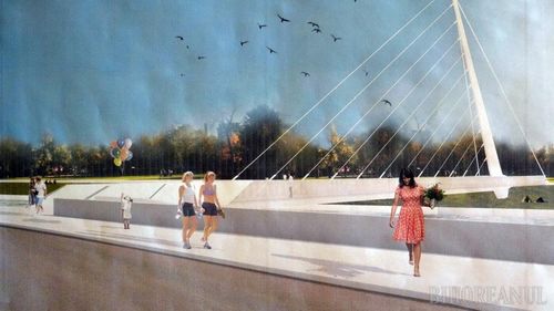 Primăria Oradea va construi un nou pod pietonal peste Crișul Repede și o cale pietonală care să îl lege de Cetatea Oradea