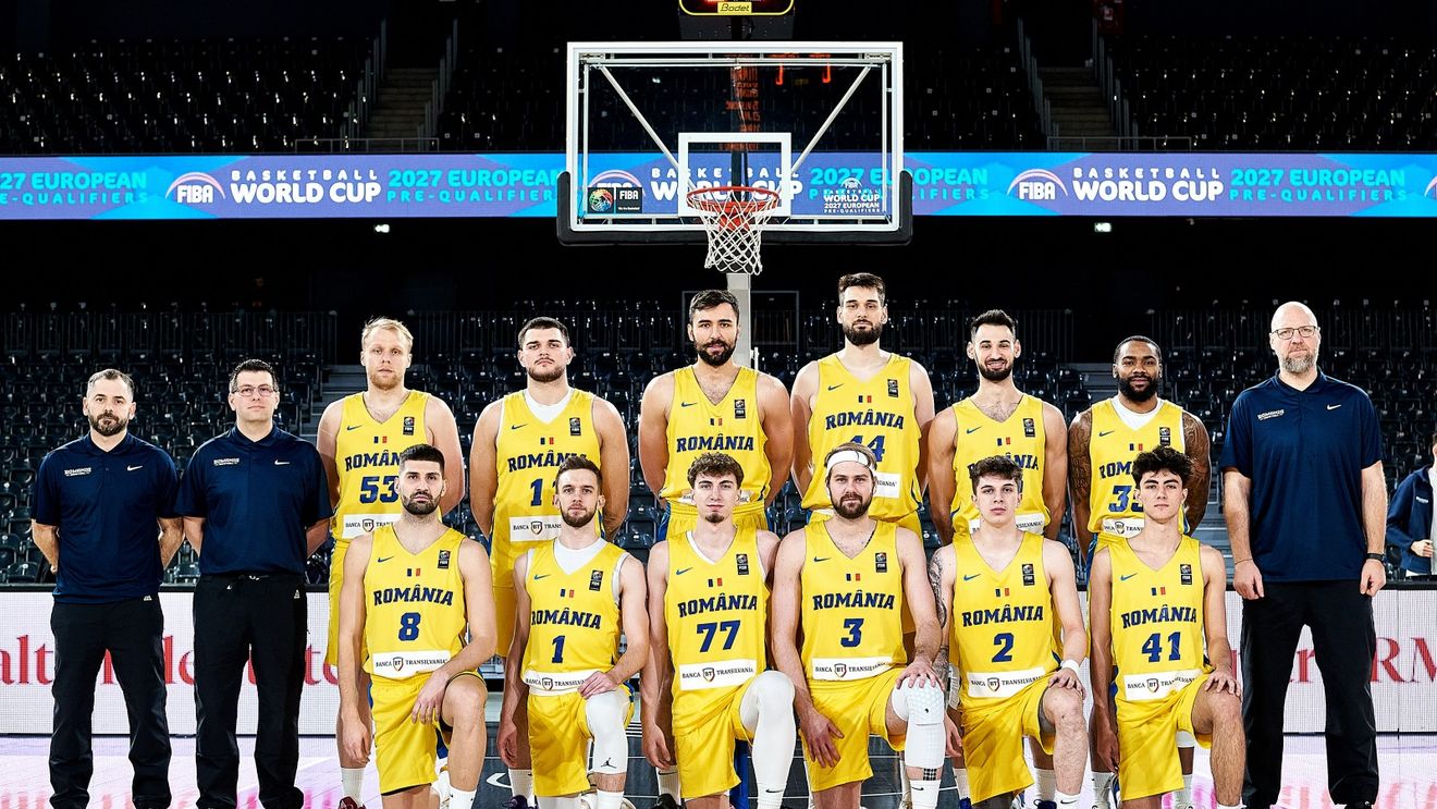 Naționala României de baschet masculin, victorie cu Macedonia de Nord şi se califică în preliminariile europene ale FIBA World Cup 2027