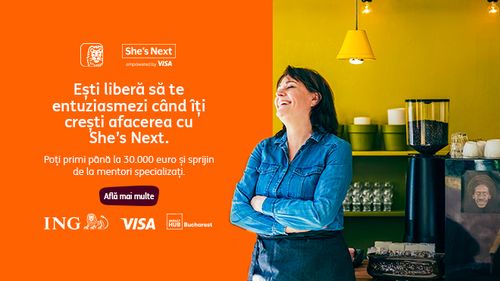 Ai o idee de business și cauți sprijin? She’s Next revine cu mentorat, workshopuri și granturi de până la 30.000 €. Alătură-te programului unde femeile antreprenor cresc împreună (P)