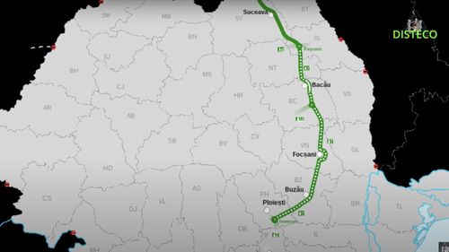 Autostrada Moldovei A7 Bacău – Pașcani. Mișcare pe șantier, în ciuda zăpezii. Cum avansează lucrările la primul nod rutier turbion din România, care va conecta autostrăzile A7 și A8