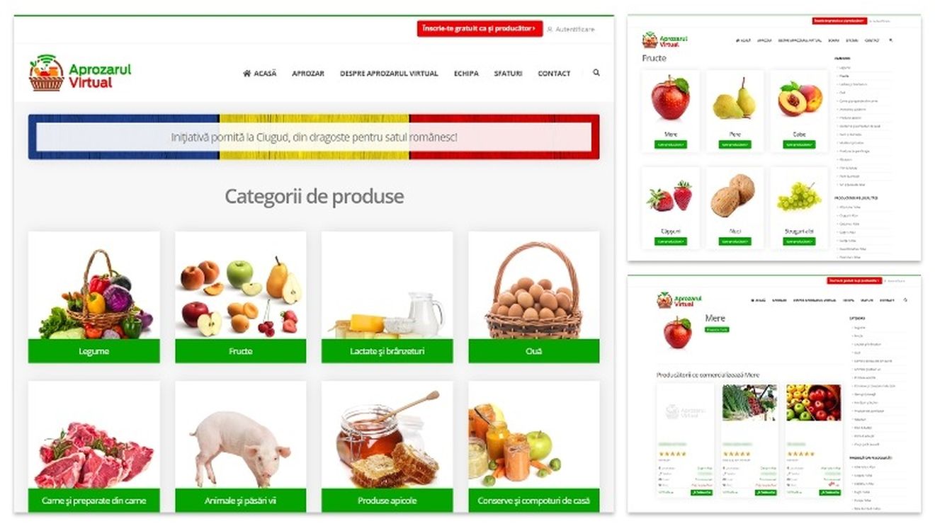 Aprozar virtual înființat de comuna Ciugud (Alba), pentru micii producători locali. Platforma poate fi folosită gratuit de orice comunitate din țară