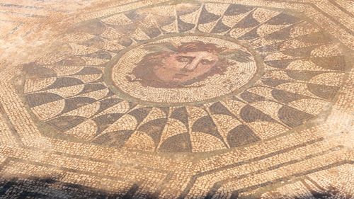 O echipă de arheologi a descoperit în Spania un mozaic roman în stare „excepţională”, ce o reprezintă pe gorgona Medusa