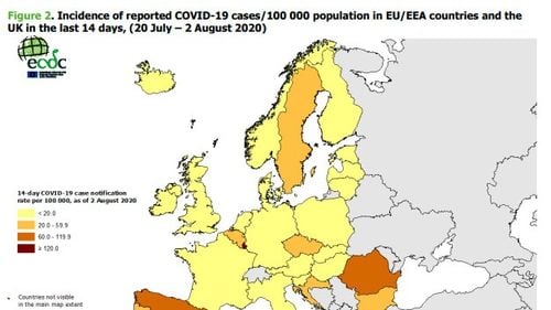RAPORT OFICIAL: România, pe primul loc în evoluția epidemiei de COVID-19 în UE: cea mai mare rată de pozitivare, 19 decese la un milion de locuitori față de media europeană de 4 și o rată a cazurilor noi de aproape 4 ori cât media UE