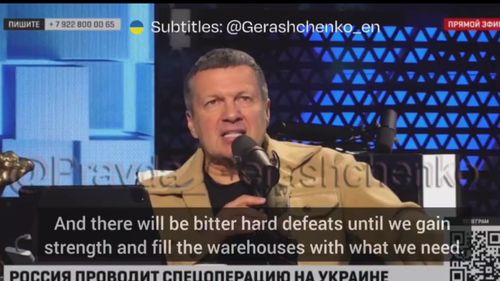 VIDEO Propagandiștii lui Putin admit brusc, la televiziunea de stat, că Rusia nu poate învinge NATO