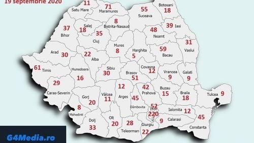 1333 de cazuri noi din 23.030 teste, 42 de decese și 461 de pacienți internați la ATI, în ultimele 24 de ore