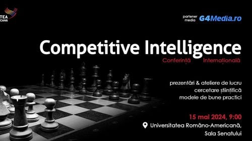 Conferință internațională despre noul concept de „Intelligence competitiv”, cu speakeri din SUA și România și cu acces gratuit