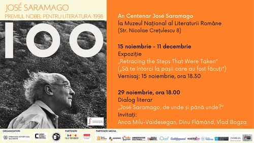 Scriitorul portughez Jose Saramago, câștigător al Premiului Nobel, este celebrat la Muzeul Național al Literaturii Române, la 100 de ani de la nașterea sa