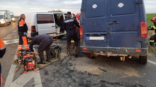 UPDATE Patru morți și două persoane grav rănite într-un accident pe DN 2 București-Urziceni/ Traficul este blocat