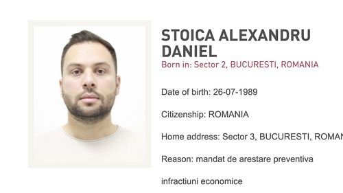 A fost prins în Italia Alex Stoica, capul unei rețele de interlopi români din SUA / Este fiul lui Dacian ”Ursaru” autorul ”jafului secolului”, cel care a atacat în 2011 un transport de bijuterii