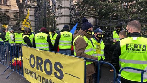 Protest al fermierilor la Ministerul Agriculturii pentru a le fi acordate despăgubiri pentru culturile calamitate de secetă în 2020: „Oros, respectă-ți cuvântul dat”