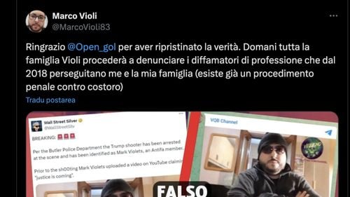Un jurnalist sportiv italian a fost identificat în mod fals ca fiind atacatorul lui Trump în social media. El anunţă că va lua măsuri legale